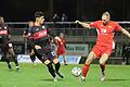 v.li.: Ivan Franjic (FC Würzburger Kickers), Nicolai Brugger (FC Memmingen)
