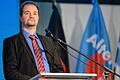 Der AfD-Landesvorsitzende Martin Sichert nahm in seiner Rede vor allem die 'politischen Gegner' ins Visier.