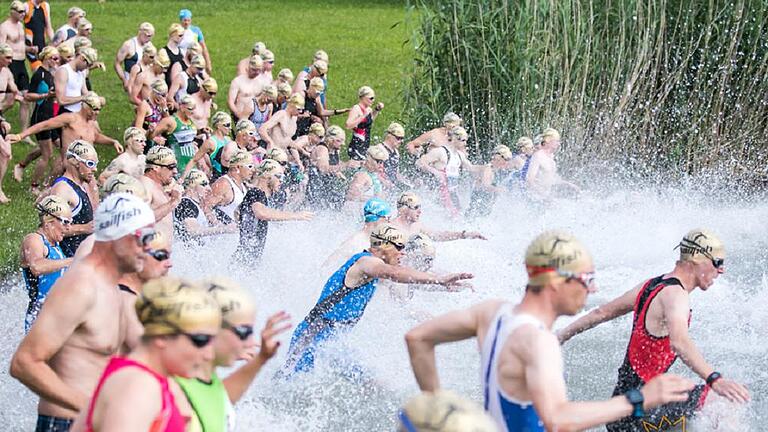 Der Lifestyle Würzburg Triathlon findet am Erlabrunner See statt.