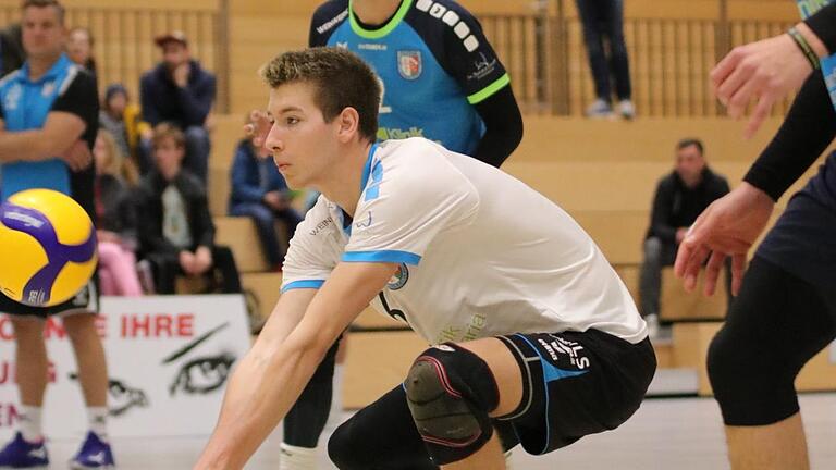 Verlässt die Hammelburg Volleys in Richtung seiner Heimatstadt Bocholt: Ben Stoverink (vorne). Foto: Jens Feistel       -  Verlässt die Hammelburg Volleys in Richtung seiner Heimatstadt Bocholt: Ben Stoverink (vorne). Foto: Jens Feistel