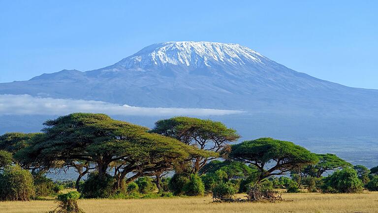 Der Kilimandscharo in Afrika.