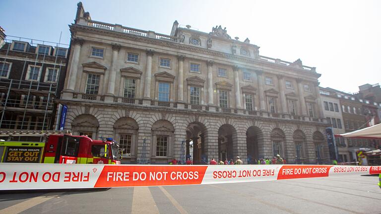 Brand im Somerset House in London       -  Historischer Ort: das Somerset House.