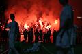 Bengalische Feuer im Block: Sowohl Schweinfurter als auch Würzburger Anhänger zündeten Pyrotechnik und sorgten einst beinahe für einen Spielabbruch.