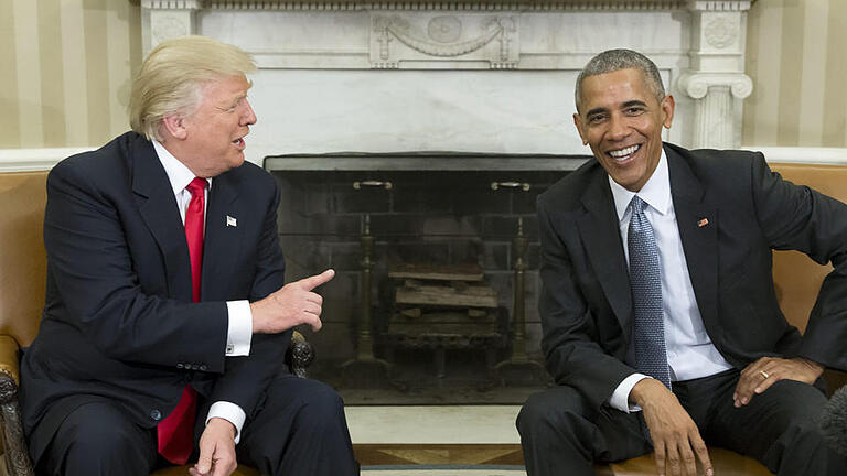 US President Barack Obama welcomes President-elect Donald Trump       -  Donald Trump und Barrack Obama im Oval Office.