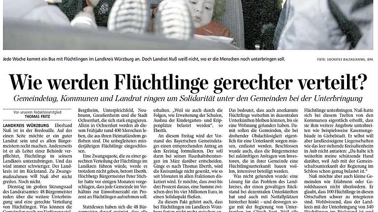 Flüchtlinge Aub ... Sicherlich       -  Der Standpunkt zu diesem Beitrag führte zu einer kritischen Nachfrage.