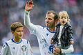 Damián und Rafael van der Vaart       -  Rafael van der Vaarts Sohn Damián (l) hat seinen Vertrag bei Ajax Amsterdam verlängert.