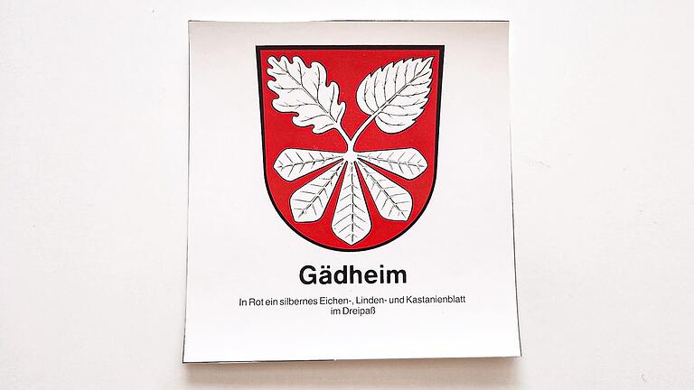 Das Wappen der Gemeinde Gädheim.