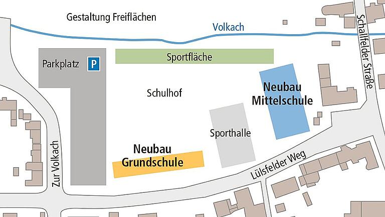 Neubau Grund- und Mittelschule       -  _