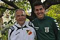 Trainerdino Ralf Leifer mit Enkel Jan Leifer.