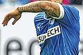 Ein Debüt zum Vergessen: Der Schweinfurter TSG-Spieler Stephan Schröck flog beim 0:4 gegen Frankfurt vom Platz.