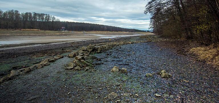 Entlang des Südufers sollen weitere Flachwasserzonen geschaffen werden, um die Ökologie des Ellertshäuser Sees zu verbessern. Entlang des Südufers sollen weitere Flachwasserzonen geschaffen werden, um die Ökologie des Ellertshäuser Sees zu verbessern.