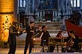 Ersatzprogramm des derzeit geschlossenen Theater Schweinfurt: Das Fattoamano-Quartett der Bamberger Symphoniker spielte in der Kirche St. Johannis.