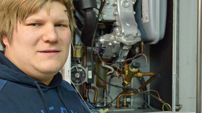 Nico Marschall aus Rohrbach ist Meister im Heizungsbau.