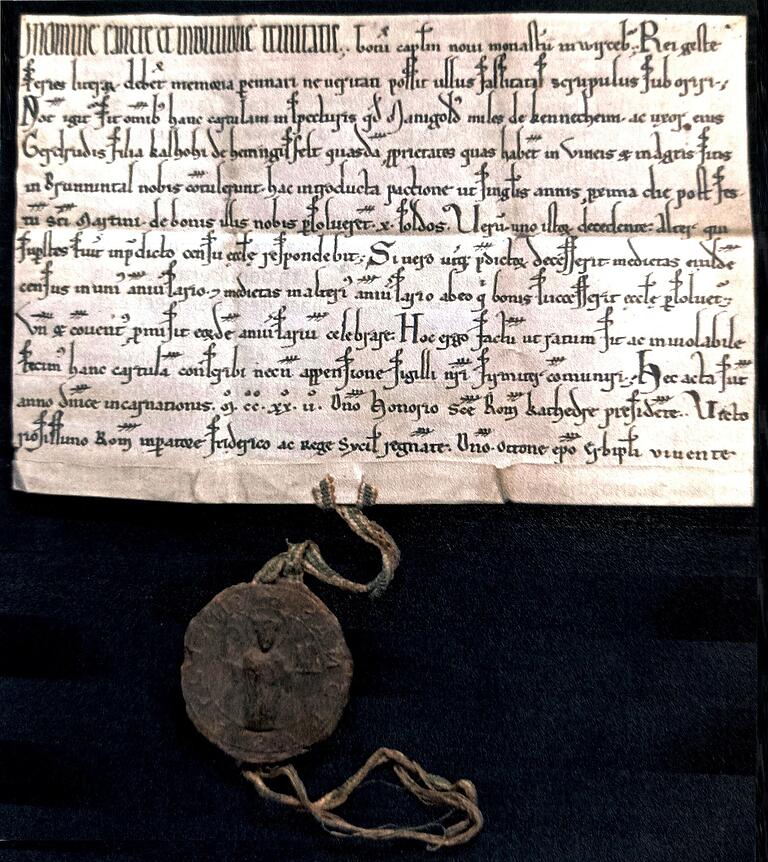 Die Urkunde von Brunntal liegt im Staatsarchiv Würzburg, enthält aber keine tagesgenaue Datierung. Die Urkunde von Brunntal liegt im Staatsarchiv Würzburg, enthält aber keine tagesgenaue Datierung.