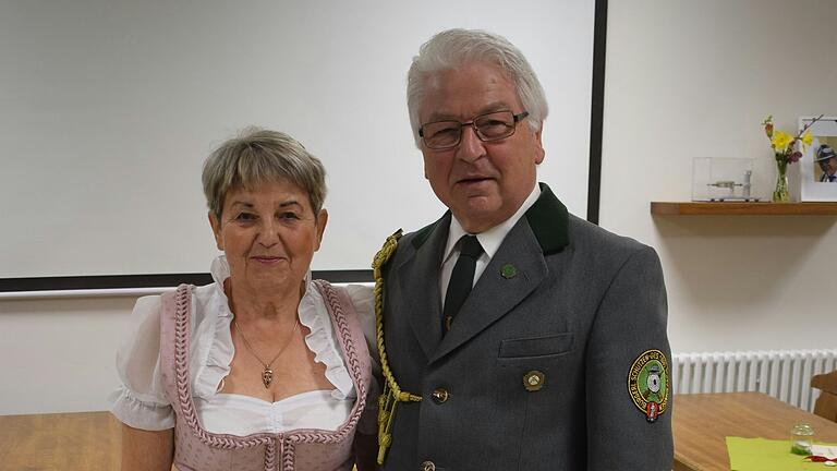Schützenkönig Johannes Zemelka mit Ehefrau Sabine.