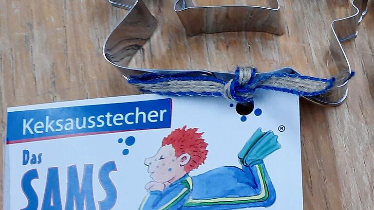 Als Keksform posiert das Sams in Bauchlage – ganz nach der Illustration von Paul Maar.