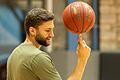 Maximilian Kleber bei einem Besuch im Trainingszentrum von Basketball-Bundesligist Würzburg Baskets im Jahre 2020.&nbsp;