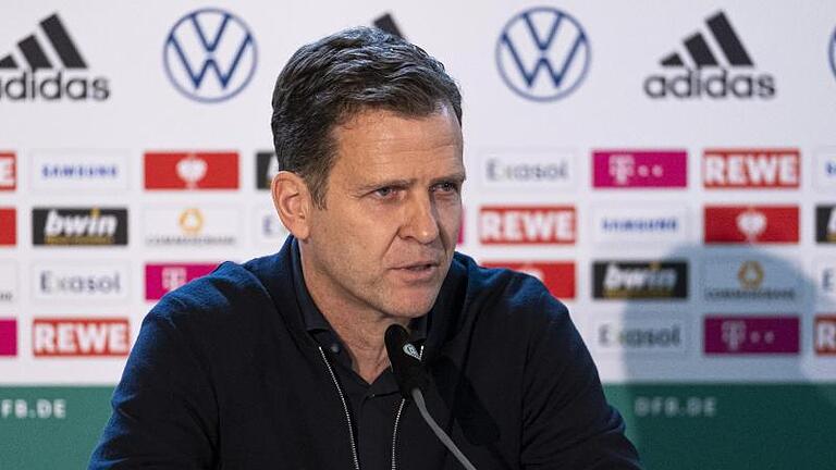 DFB-Direktor Oliver Bierhoff hofft beim letzten Test der Nationalmannschaft vor der EM auf Fans im Stadion. Foto: Thomas Boecker/DFB/dpa       -  Oliver Bierhoff geht weiter davon aus, dass während der EM 2021 vier Spiele in München ausgetragen werden.