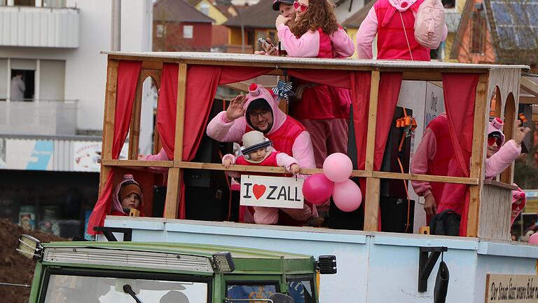 Faschingszug in Marktheidenfeld am Faschingsdienstag 2024.