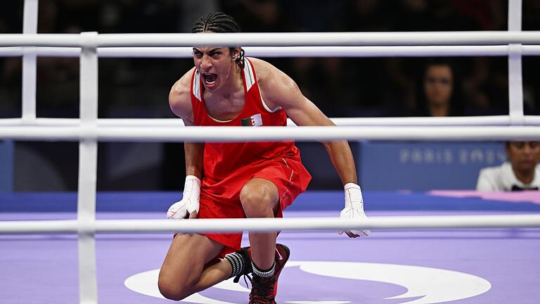 Paris 2024 - Boxen       -  Hält dem Druck stand: Algeriens Boxerin Imane Khelif holt eine Medaille.