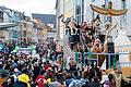 Nach dem Schweinfurter Faschingszug ist es auf dem Marktplatz zu einer körperlichen Auseinandersetzung zwischen zwei Zugteilnehmern gekommen.