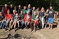 Familie Kotrc mit einigen Lohrer Handballern auf dem Beilstein.