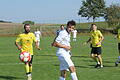 Die Spiele der A-Klassen Rhön       -  Matchwinner für den TSV Thundorf im Spiel gegen die SG Unter-/Oberebersbach (unser Bild) war Jan Schubert, der hier einen Kopfball absetzt.