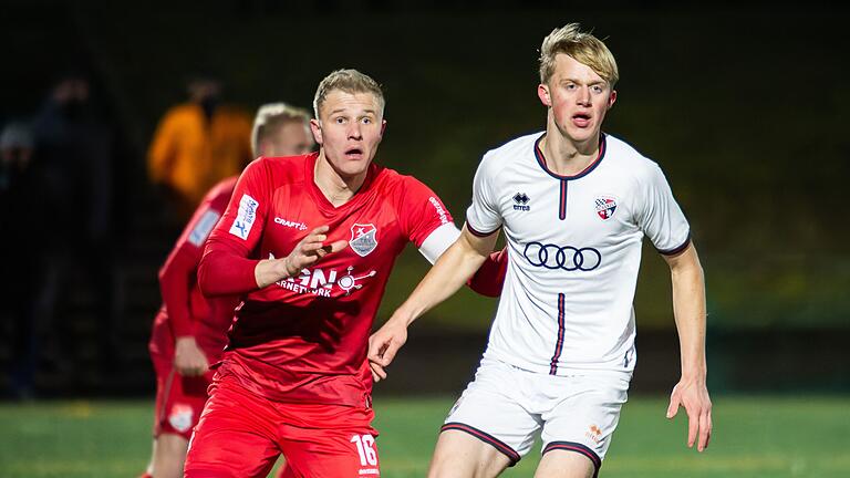 Gegen den FC Ingolstadt II kassierte der TSV Aubstadt um Kapitän Steffen Behr (links) die erste Testspielniederlage in der Wintervorbereitung. Gegen den FC Ingolstadt II kassierte der TSV Aubstadt um Kapitän Steffen Behr (links) die erste Testspielniederlage in der Wintervorbereitung.