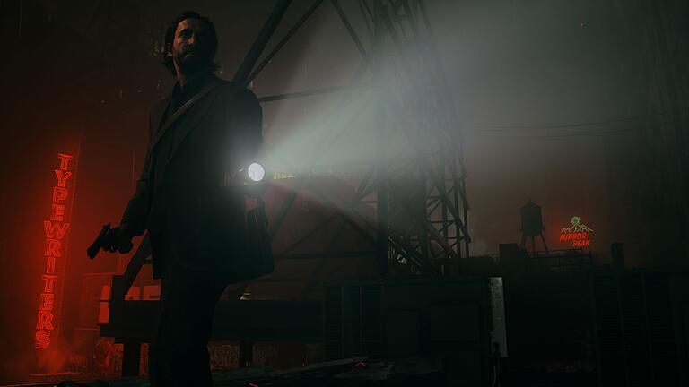 Screenshot aus dem Spiel „Alan Wake 2” - Die PS5 Pro liefert etwa bei „Alan Wake 2” mehr Details, was die Atmosphäre und Spannung in dem Horrorspiel verdichtet. Screenshot aus dem Spiel „Alan Wake 2” - Die PS5 Pro liefert etwa bei „Alan Wake 2” mehr Details, was die Atmosphäre und Spannung in dem Horrorspiel verdichtet.
