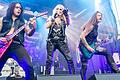 Sympathischer Auftritt: Doro Pesch begeistert mit ihrer Band 1000 Fans auf Gut Wöllried.