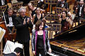 Hélène Grimaud und Manfred Honeck nach dem Brahms-Konzert  Foto: Ahnert       -  Hélène Grimaud und Manfred Honeck nach dem Brahms-Konzert  Foto: Ahnert