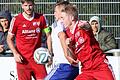 Der Knetzgauer Lucas Wirth (links) wird von Julian Amthor vom SV Sömmersdorf/Obbach bedrängt.