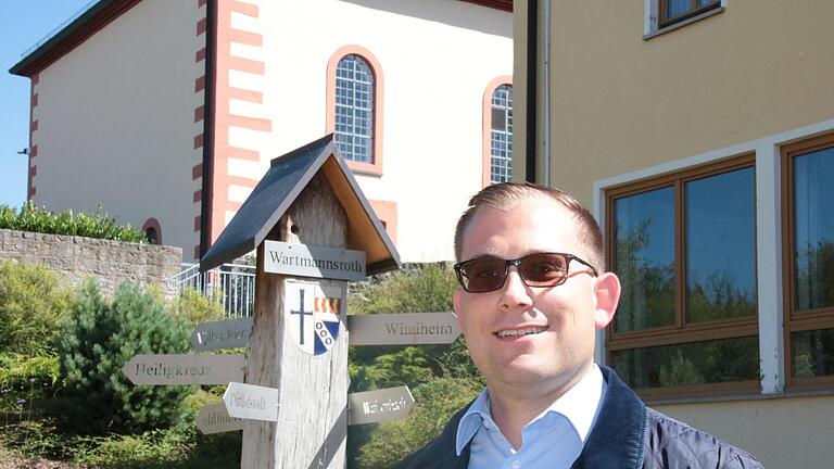 Bürgermeister Florian Atzmüller ist viel in den Gemeindeteilen unterwegs. Foto: Ralf Ruppert       -  Bürgermeister Florian Atzmüller ist viel in den Gemeindeteilen unterwegs. Foto: Ralf Ruppert