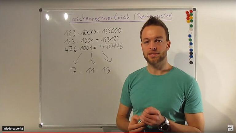 Der gebürtige Sälzer und Mathe-Lehrer David Fringes möchte mit seinem Youtube-Kanal 'ObachtMathe' Schülern insbesondere während der Schulschließungen die Möglichkeit geben, wichtige Mathematik-Themen zu wiederholen und sich gezielt auf die Abschlussprüfung vorzubereiten. Zusätzlich verrät er in seinen Videos auch Rechentricks oder stellt mathematische Rätsel. Der gebürtige Sälzer und Mathe-Lehrer David Fringes möchte mit seinem Youtube-Kanal 'ObachtMathe' Schülern insbesondere während der Schulschließungen die Möglichkeit geben, wichtige Mathematik-Themen zu wiederholen und sich gezielt auf die Abschlussprüfung vorzubereiten. Zusätzlich verrät er in seinen Videos auch Rechentricks oder stellt mathematische Rätsel.
