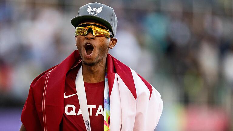 Bei der Weltmeisterschaft 2022 in Eugene holt&nbsp; Mutaz Essa Barshim Gold im Hochsprung für Katar.