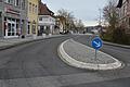 Die Einmündung der Otto-Hahn-Straße wird im Rahmen des Brückenschlags ab dieser Woche völlig neu gestaltet.