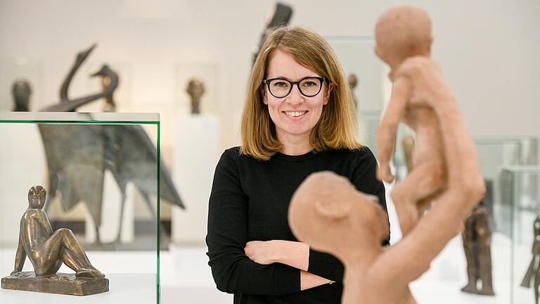 Luisa Heese, Chefin des Museums im Kulturspeicher, verlässt nach nur drei Jahren Würzburg, um Kuratorin an der Kunsthalle Mannheim zu werden. Hier steht sie im neuen Emy-Roeder-Raum des Museums.