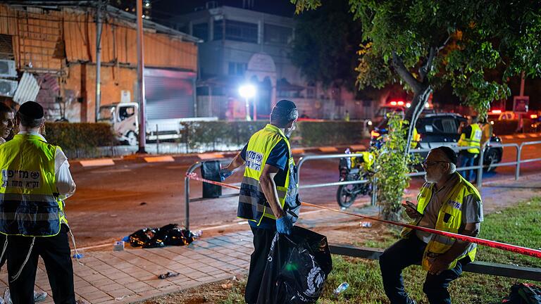 Nahostkonflikt - Tel Aviv - Ort einer Explosion in Tel Aviv. Nahostkonflikt - Tel Aviv - Ort einer Explosion in Tel Aviv.