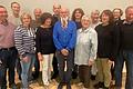 Auf dem Foto von links hinten zu sehen: Werner Neely, Manfred Weis, Wolfram Frobenius, Gaby Schalk, Annette Hartmann-Frobenius; vorne von links: Heinz Dietz, Sabine Metzger, Maria Weber, 1. Vorstand A. Schöpplein, Ehrenmitglied Ursula Stumpf, Petra Völker, Ehrenmitglied Sigmar Stumpf.