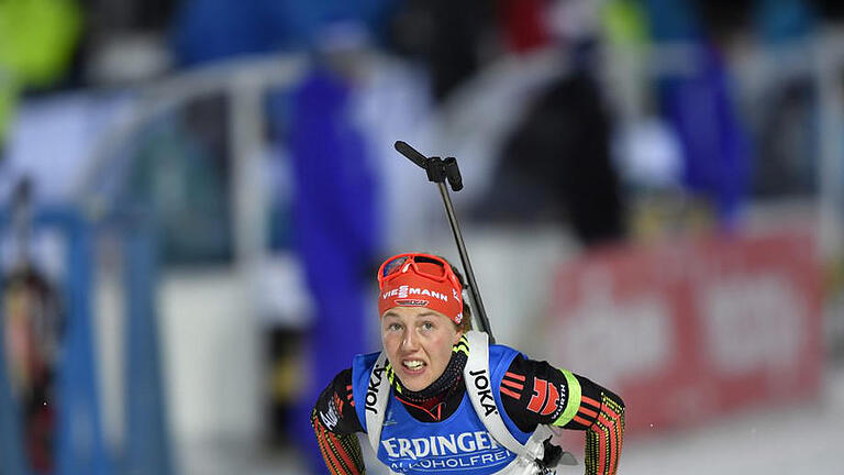 Guter Auftakt       -  Laura Dahlmeier holt sich in Östersund souverän den Sieg. Foto: Anders Wiklund