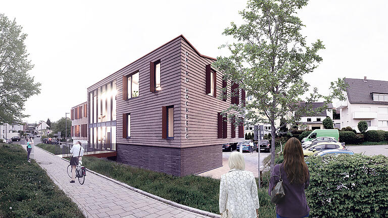 Ortho Höchberg: So soll sich die neue Gemeinschaftspraxis am Grundweg in Höchberg nach der Fertigstellung im Sommer 2023 präsentieren. Ortho Höchberg: So soll sich die neue Gemeinschaftspraxis am Grundweg in Höchberg nach der Fertigstellung im Sommer 2023 präsentieren.