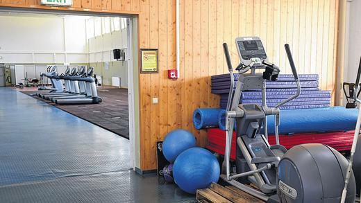 Abtransportbereit: Das Finney Fitness Center leert sich.