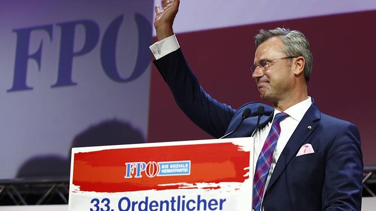 Bundesparteitag der FPÖ       -  Norbert Hofer während des 33. ordentlichen Bundesparteitags der FPÖ in Graz.