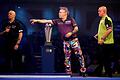 Peter Wright und Michael van Gerwen       -  Greifen sich verbal an: der Schotte Wright und der Niederländer van Gerwen.