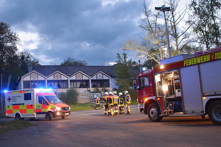 Neben der Feuerwehr war auch das BRK am Mittwochabend im Einsatz.