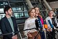 Frakionssitzungen im Bundestag       -  Die Grünen machen Druck auf Union und SPD.