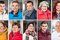 Adria Cammerer, Robert Heim, Henrik Farley, Hannelore Schuler, Silke Behrens-Posta, Lisa Korolew, Jutta Burkard, Emilia Huhn, Raphael Sturdza und Bernd Federlein&nbsp;(von oben links nach rechts unten) sagen, was sie von der Schließung der Galeria Filiale in Schweinfurt halten.