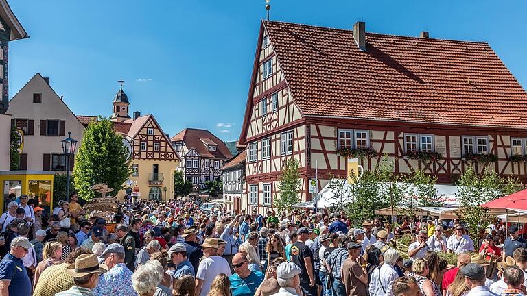 Bei Kaiserwetter platzte Fladungen an beiden Festtagen nahezu aus allen Nähten.&nbsp;