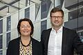 Aufsichtsratsvorsitzende Stefanie Riedel und Vorstand Stephan Kranig.
