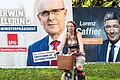 Werbung vor der Landtagswahl MV       -  Arbeiten derzeit im Landtag zusammen: Ministerpräsident Erwin Sellering und sein Stellvertreter in der Großen Koalition, Innenminister Lorenz Caffier von der CDU.